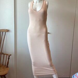 Carbon 38 sleeveless Blush Bodycon Dress SzMedium